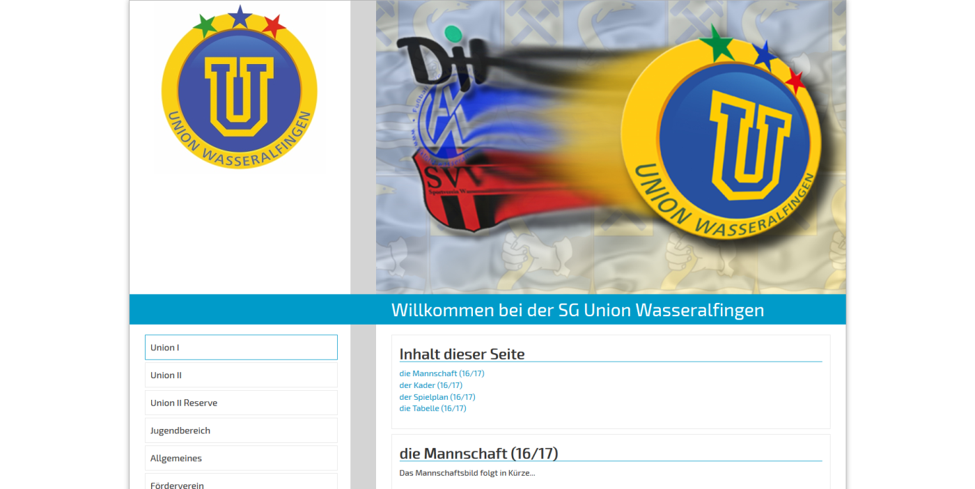 Designbeispiel SG Union Wasseralfingen