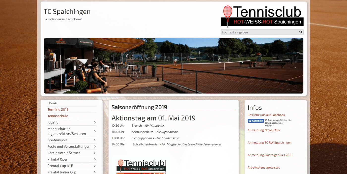 Designbeispiel TC Spaichingen