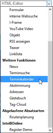 Absatzformat Terminkalender