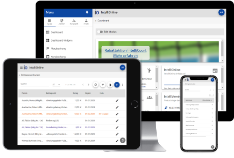 IntelliVerein auf allen Endgeräten