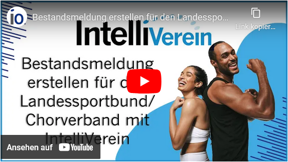 YouTube-Video IntelliVerein Bestandsmeldung