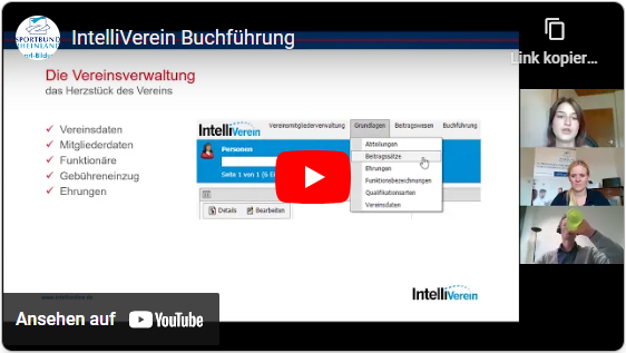 YouTube-Video IntelliVerein Buchführung